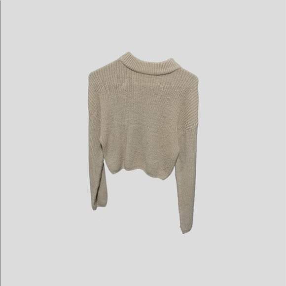 tan crop sweater - Picture 1 of 1
